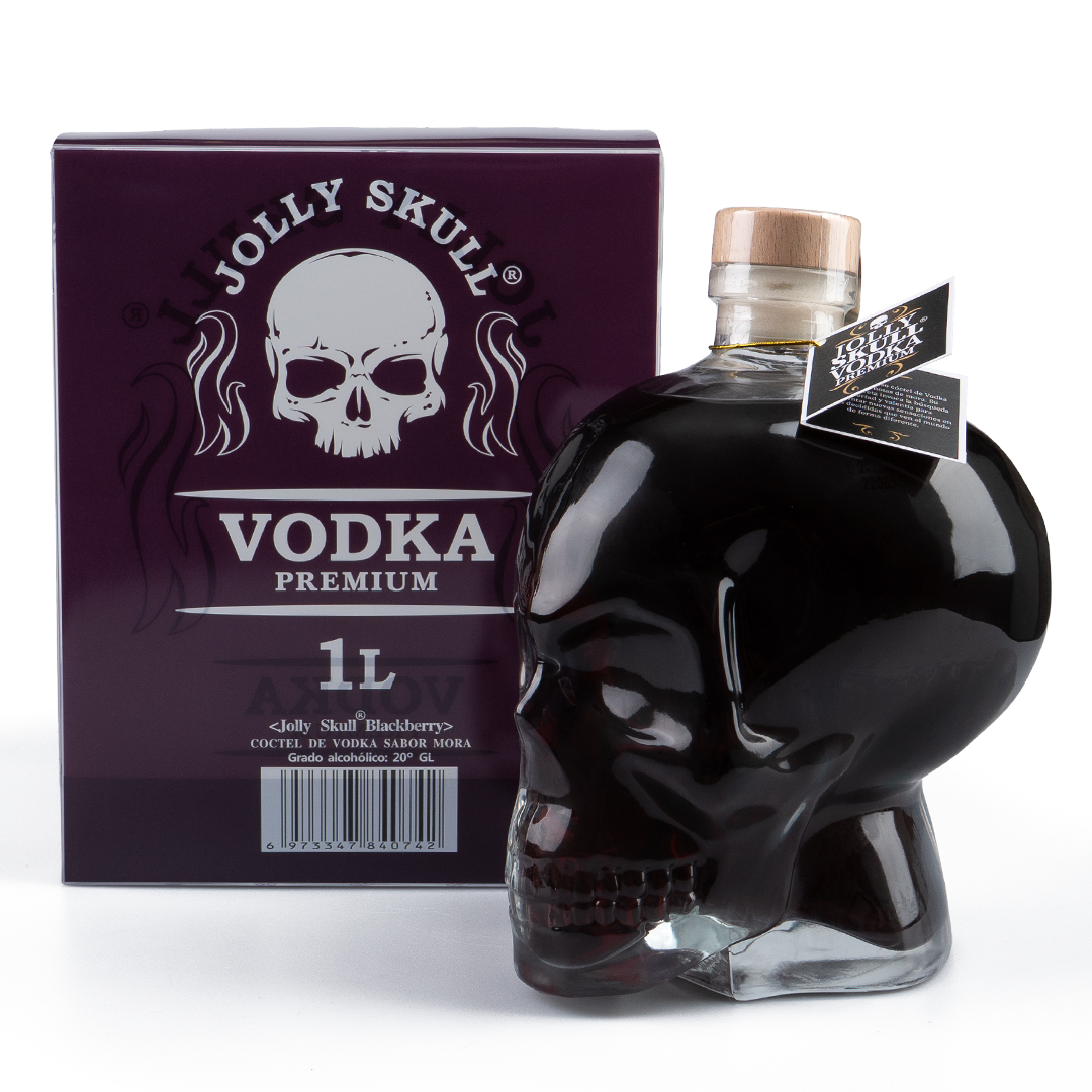 Jolly Skull Blackberry Vodka 1000ml